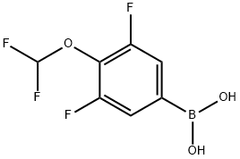 3,5-DIFLUORO-4-DIFLUOROMETHOXY-BENZENEBORONIC ACID Structure