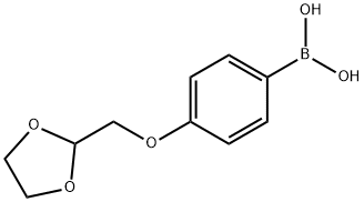 4-([1,3]Dioxolan-2-ylmethoxy)-phenylboronic acid Structure