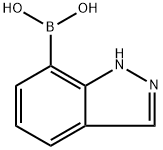吲唑-7-硼酸,915411-01-7,结构式