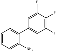 3',4',5'-トリフルオロ-[1,1'-ビフェニル]-2-アミン 化学構造式