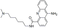 9-Amino-N-(6-(dimethylamino)hexyl)-4-acridinecarboxamide Structure