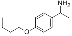 1-(4-丁氧基苯基)乙胺, 91553-11-6, 结构式