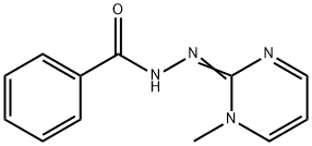 (1-Methyl-2(1H)-pyrimidinylidene)hydrazide benzoic acid Structure