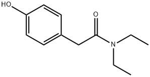 BenzeneacetaMide, N,N-diethyl-4-hydroxy- Structure