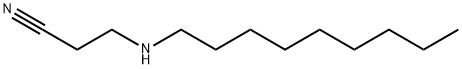 3-ノニルアミノプロピオノニトリル 化学構造式