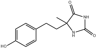 5-[2-(4-HYDROXYPHENYL)ETHYL]-5-METHYLIMIDAZOLIDINE-2,4-DIONE Structure
