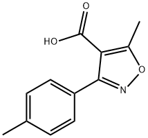 4-Isoxazolecarboxylic acid, 5-Methyl-3-(4-Methylphenyl)- Structure