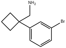 1-(3-溴苯基)环丁烷甲胺,915690-61-8,结构式