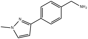 [4-(1-甲基-1H-吡唑-3-基)苯基]甲胺, 915707-40-3, 结构式