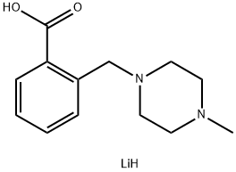 lithium 2-[(4-methylpiperazin-1-yl)methyl]benzoate 化学構造式