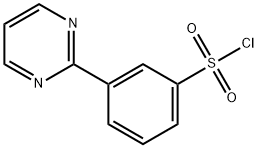 3-Pyrimidin-2-ylbenzenesulphonyl chloride Struktur