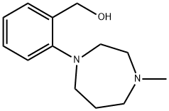 [2-(4-メチル-1,4-ジアゼパン-1-イル)フェニル]メタノール 化学構造式