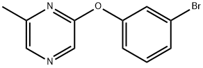 2-(3-ブロモフェノキシ)-6-メチルピラジン 化学構造式