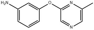 3-((6-甲基吡嗪-2-基)氧基)苯胺, 915707-61-8, 结构式
