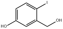 3-(ヒドロキシメチル)-4-ヨードフェノール 化学構造式