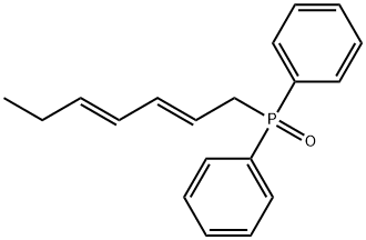 (e,e)-2,4-Heptadienyldiphenylphosphine Oxide, 91575-92-7, 结构式