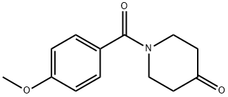 1-(4-甲氧基苯甲酰基)-4-哌啶酮, 91586-26-4, 结构式