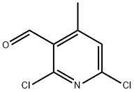 2,6-二氯-4-甲基烟醛, 91591-70-7, 结构式