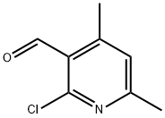 2-氯-4,6-二甲基-3-吡啶甲醛 结构式