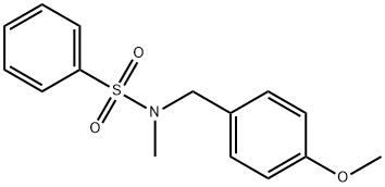N-(4-METHOXYBENZYL)-N-METHYLBENZENESULFONAMIDE, 915916-89-1, 结构式