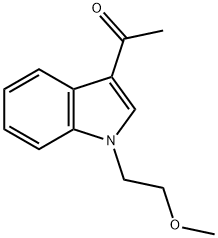 1-[1-(2-メトキシエチル)-1H-インドール-3-イル]エタノン 化学構造式