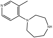 1-(3-メチルピリジン-4-イル)-1,4-ジアゼパン 化学構造式