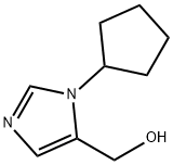 (1-シクロペンチル-1H-イミダゾール-5-イル)メタノール 化学構造式