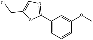 5-(クロロメチル)-2-(3-メトキシフェニル)-1,3-チアゾール 化学構造式