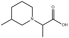 2-(3 甲基哌啶-1-基)丙酸, 915920-25-1, 结构式