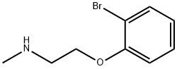 2-(2-ブロモフェノキシ)-N-メチルエタンアミン 化学構造式