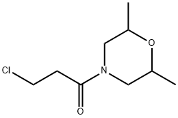 4-(3-chloropropanoyl)-2,6-dimethylmorpholine Structure
