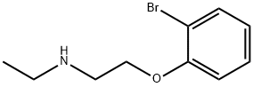 [2-(2-ブロモフェノキシ)エチル]エチルアミン塩酸塩 化学構造式