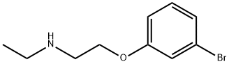 [2-(3-ブロモフェノキシ)エチル]エチルアミン塩酸塩 化学構造式