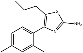 4-(2,4-二甲基苯基)-5-丙基噻唑-2-胺, 915920-65-9, 结构式