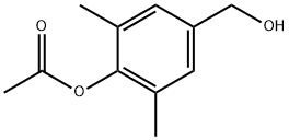 酢酸4-(ヒドロキシメチル)-2,6-ジメチルフェニル 化学構造式