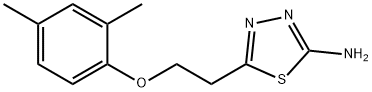 5-[2-(2,4-ジメチルフェノキシ)エチル]-1,3,4-チアジアゾール-2-アミン 化学構造式