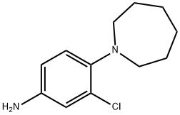 4-(氮杂环庚烷-1-基)-3-氯苯胺, 915921-17-4, 结构式