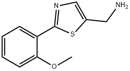 1-[2-(2-メトキシフェニル)-1,3-チアゾール-5-イル]メタンアミン 化学構造式