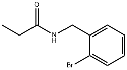 N-(2-ブロモベンジル)プロパンアミド 化学構造式