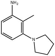 2-メチル-3-(1-ピロリジニル)アニリン 化学構造式