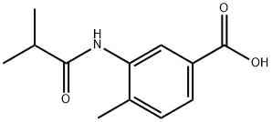 3-(イソブチリルアミノ)-4-メチル安息香酸 化学構造式