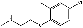 2-(4-クロロ-2-メチルフェノキシ)-N-メチルエタンアミン 化学構造式