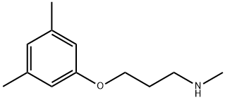 3-(3,5-ジメチルフェノキシ)-N-メチル-1-プロパンアミン 化学構造式