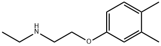 2-(3,4-ジメチルフェノキシ)-N-エチルエタンアミン 化学構造式