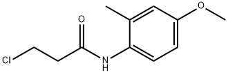 3-クロロ-N-(4-メトキシ-2-メチルフェニル)プロパンアミド 化学構造式