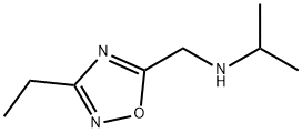 N-[(3-エチル-1,2,4-オキサジアゾール-5-イル)メチル]プロパン-2-アミン 化学構造式