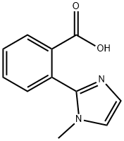 2-(1-メチル-1H-イミダゾール-2-イル)安息香酸 化学構造式