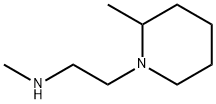 N-メチル-2-(2-メチルピペリジン-1-イル)エタンアミン 化学構造式