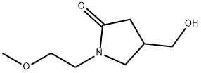 4-(ヒドロキシメチル)-1-(2-メトキシエチル)ピロリジン-2-オン 化学構造式