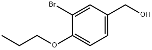 (3-溴-4-丙氧基苯基)甲醇, 915922-40-6, 结构式